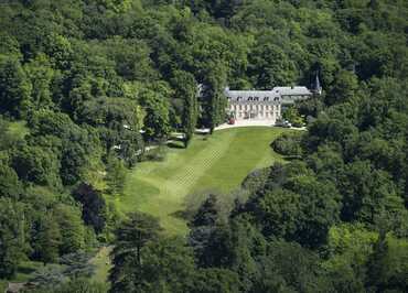 Le parc et la Maison de Chateaubriand , vue aérienne