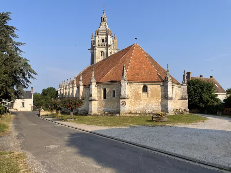 Le village de Courgeon aux abords de la Véloscénie