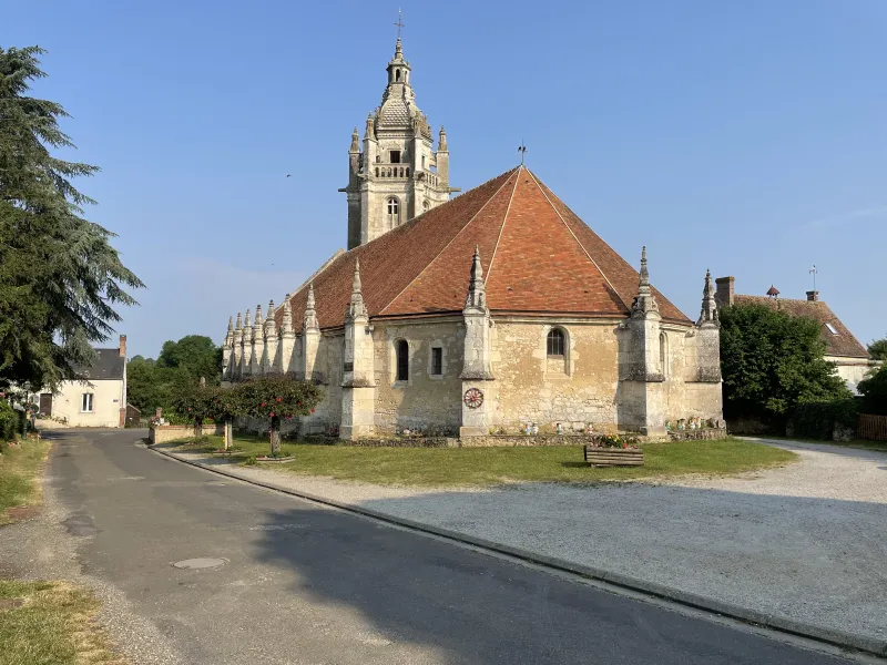 Le village de Courgeon aux abords de la Véloscénie 