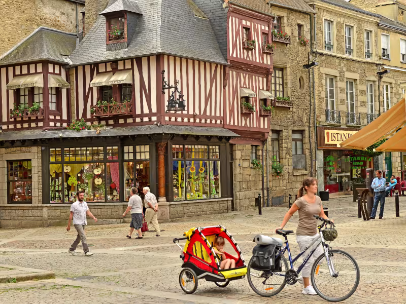 Découverte d'Alençon à vélo avec les enfants