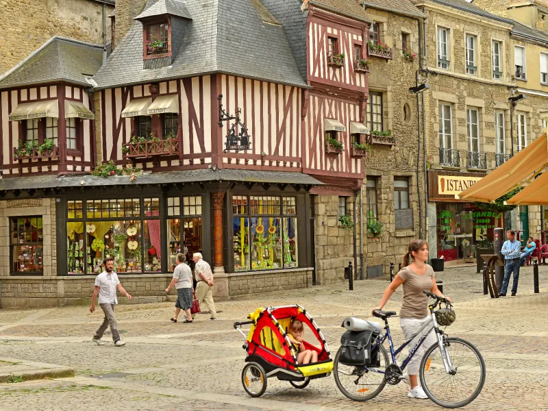 Découverte d'Alençon à vélo avec les enfants