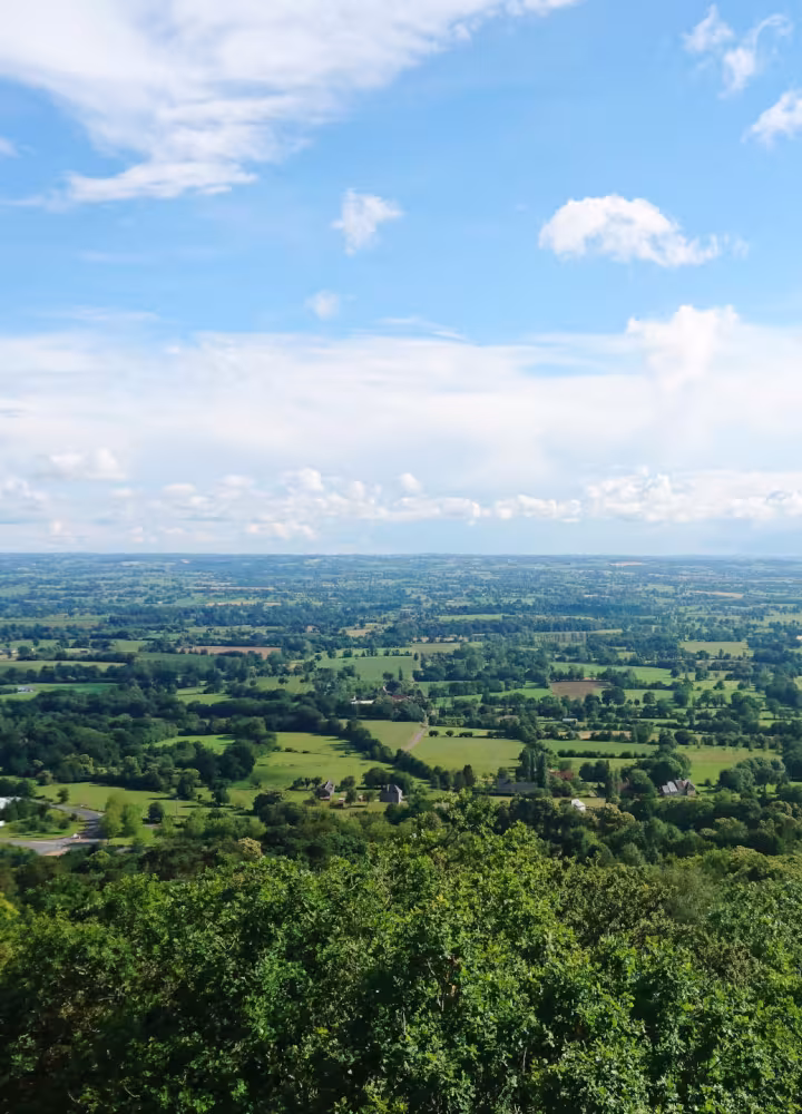 Vue du promontoire de Domfront