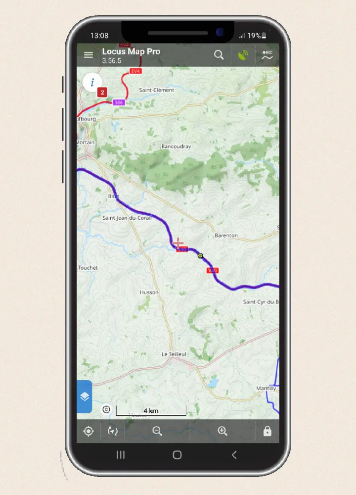 download the gps track of the veloscenic cycle route