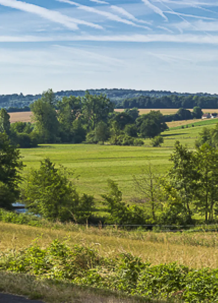 paysage du perche sur la veloscenie