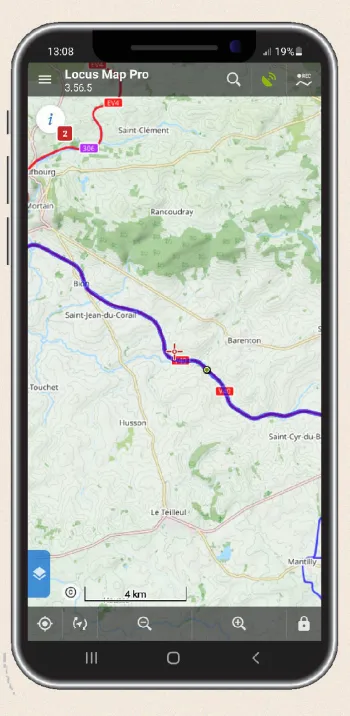 Download the cycle route tracks
