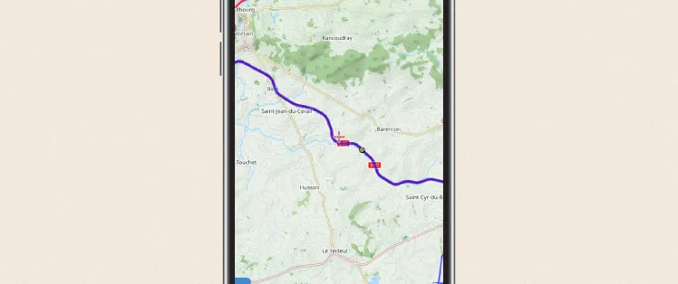 Download the cycle route tracks
