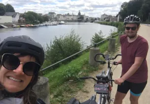 Tom et Sixtine le long de la Véloscénie et de la Vélo Francette