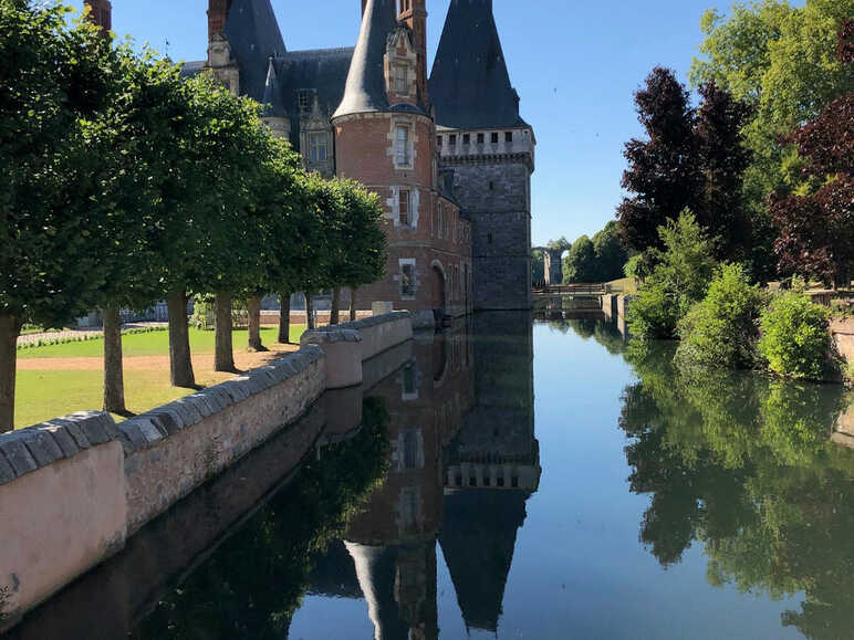 Chateau de Maintenon - Temoignage Guillaume voyage a velo retro vintage le long de La Veloscenie