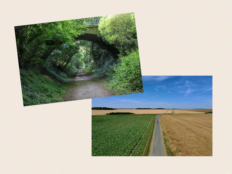 Types of surfacing along the Veloscenic cycle route